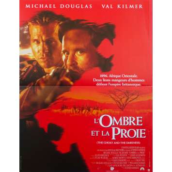 L'OMBRE ET LA PROIE Affiche de film - 40x60 cm. - 1996 - Michael Douglas, Stephen Hopkins