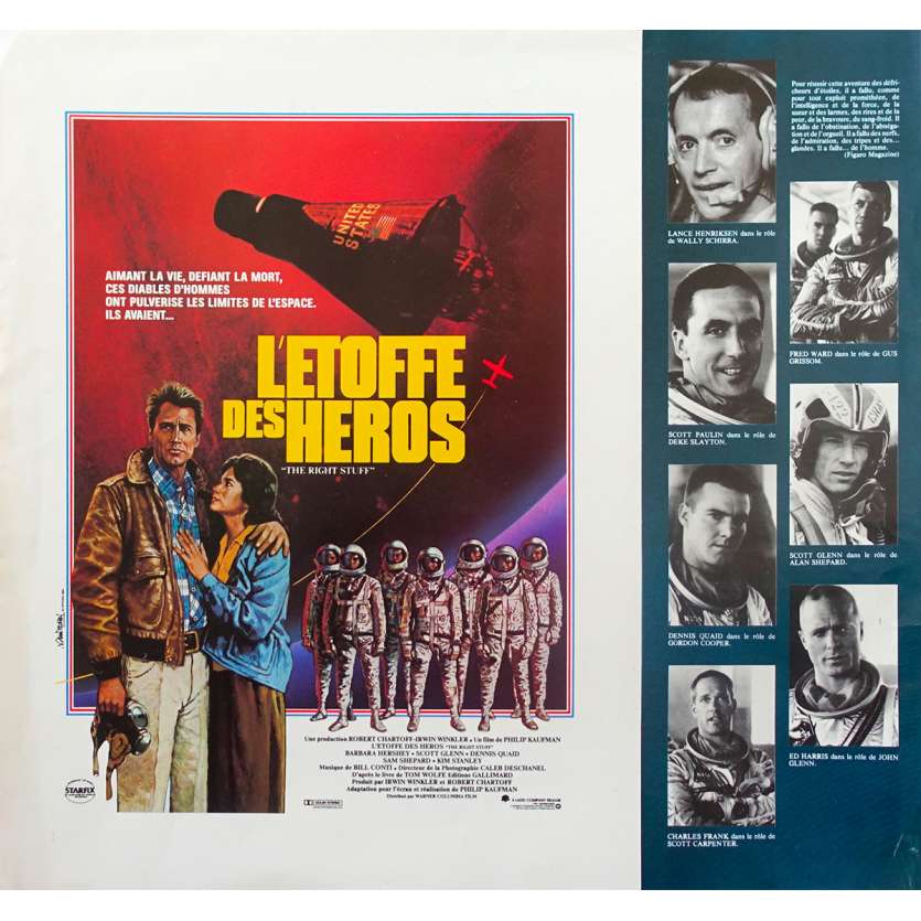L'ETOFFE DES HEROS Synopsis - 21x30 cm. - 1983 - Sam Sheppard, Philip Kaufman