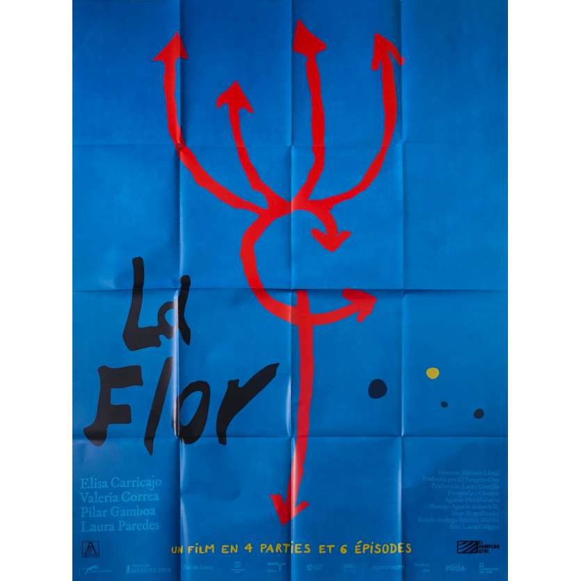 LA FLOR Original Movie Poster - 47x63 in. - 2019 - Mariano Llinás, Elisa Carricajo