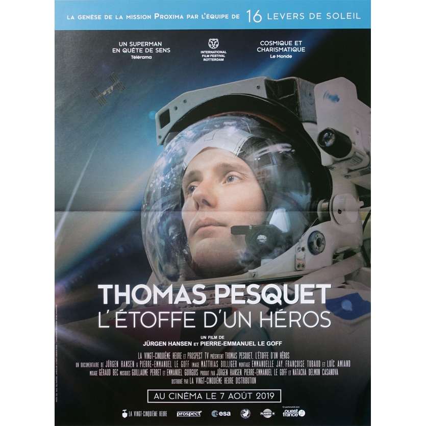 THOMAS PESQUET L'ETOFFE D'UN HEROS Affiche de film - 40x60 cm. - 2019 - Thomas Pesquet, Jürgen Hansen