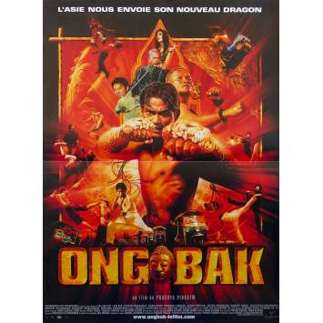 ONG BAK Affiche de film 40x60 - 2003 - Tony Jaa, Prachya Pinkaew