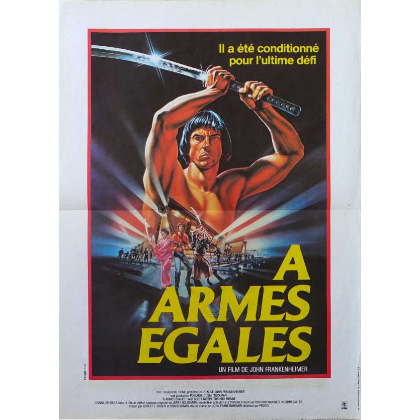 A ARMES EGALES Affiche de film - 40x60 cm. - 1982 - Scott Glenn, John Frankenheimer