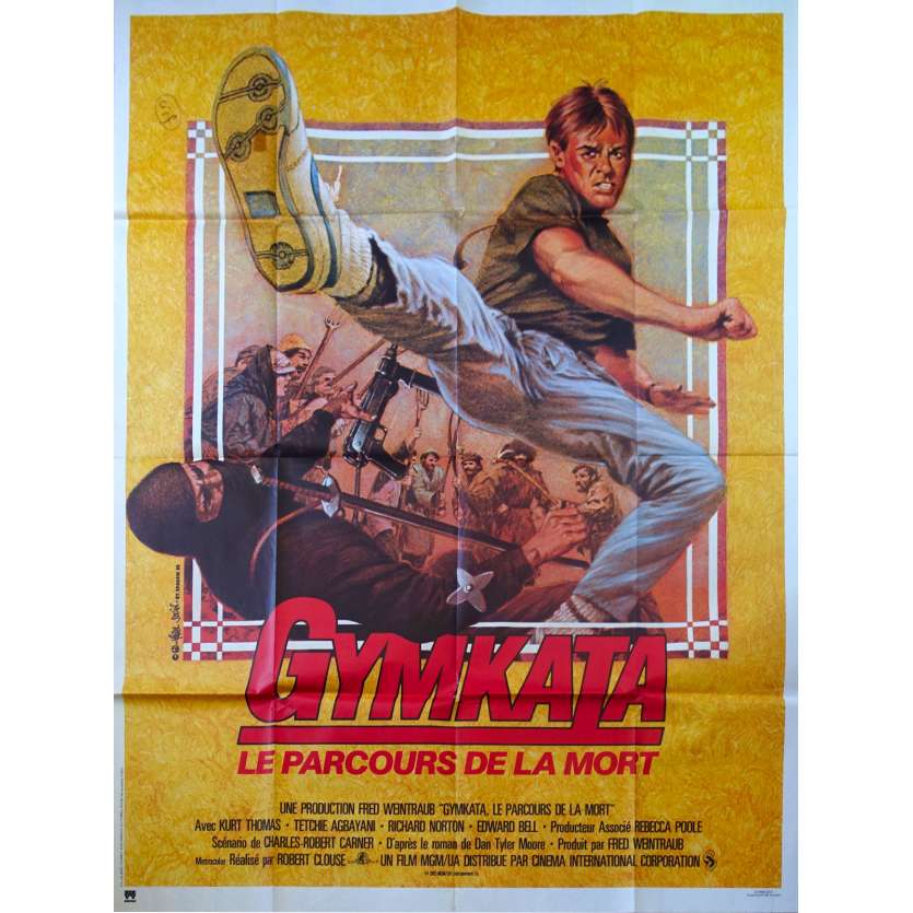 GYMKATA Original Movie Poster - 47x63 in. - 1985 - Robert Clouse, Kurt Thomas
