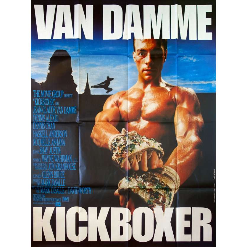 KICKBOXER Affiche de film - 120x160 cm. - 1989 - Jean-Claude Van Damme, Mark DiSalle