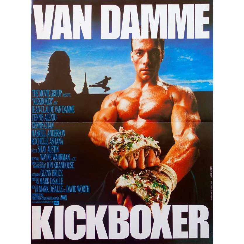 KICKBOXER Original Movie Poster - 15x21 in. - 1989 - Mark DiSalle, Jean-Claude Van Damme