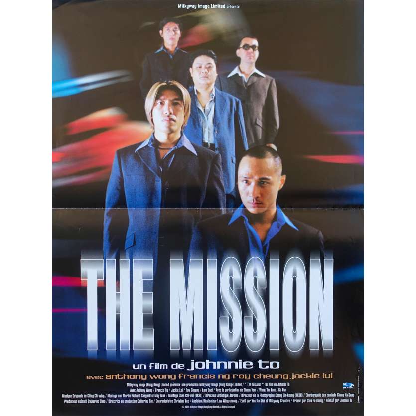 THE MISSION Original Movie Poster  - 15x21 in. - 1999 - Johnnie To, Anthony Chau-Sang Wong