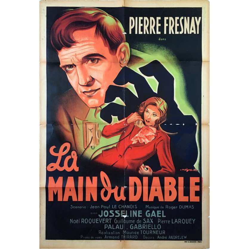 LA MAIN DU DIABLE Photo de presse - 80x120 cm. - 1943 - Pierre Fresnay, Maurice Tourneur