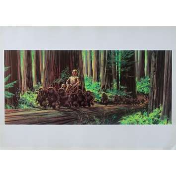 STAR WARS - LE RETOUR DU JEDI Artwork N11 - 28x36 cm. - 1983 - Harrison Ford, Richard Marquand