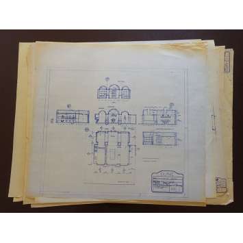 DUNE Original Blueprints Lot - Arrakeen Castle - 1982 - David Lynch, Kyle McLachlan DUNE Original Blueprints Lot - Arrakeen Castle - 1982 - David Lynch, Kyle McLachlan