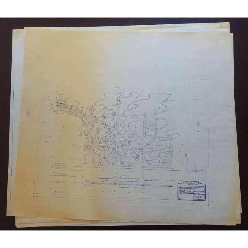 DUNE Original Blueprints Lot - Caladan Exteriors - 1982 - David Lynch, Kyle McLachlan