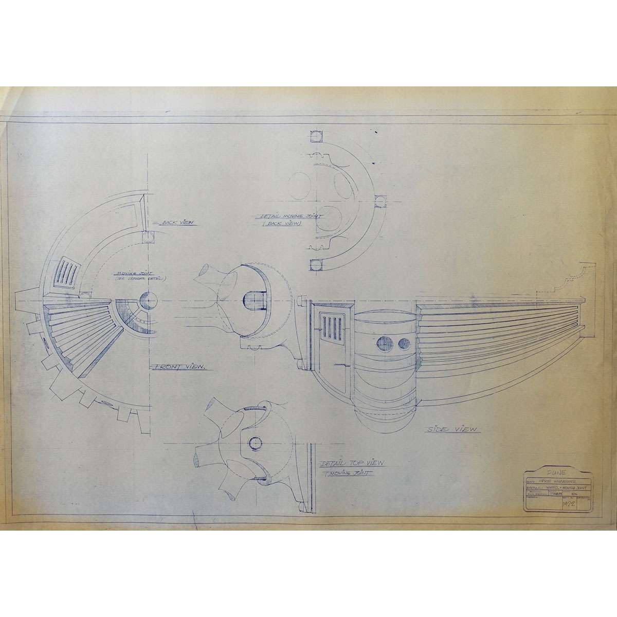 Dimensions Moissonneuse Lot de Blueprints de DUNE (Moissonneuse d'Epice)
