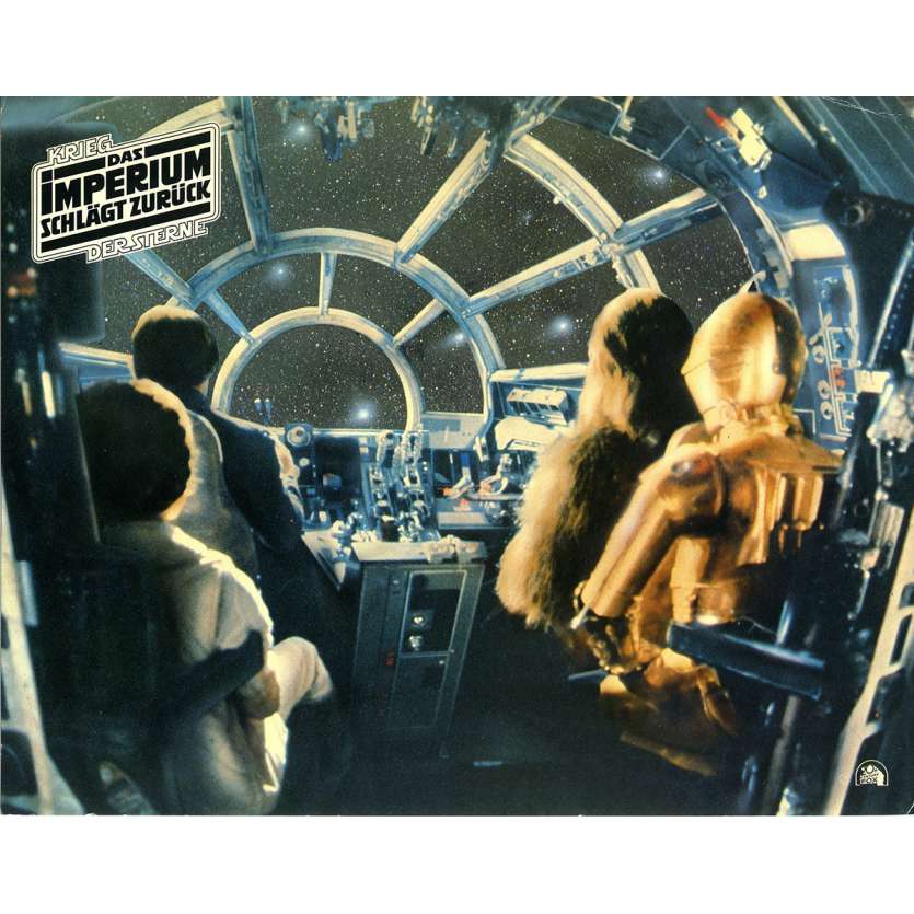 STAR WARS - EMPIRE STRIKES BACK Lobby Card N01 - DE - 9x12 in. - 1980 - George Lucas, Harrison Ford