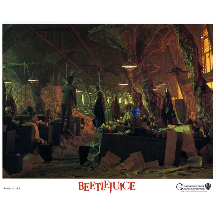 BEETLEJUICE Lobby Card N04 - 8x10 in. - 1988 - Tim Burton, Michael Keaton