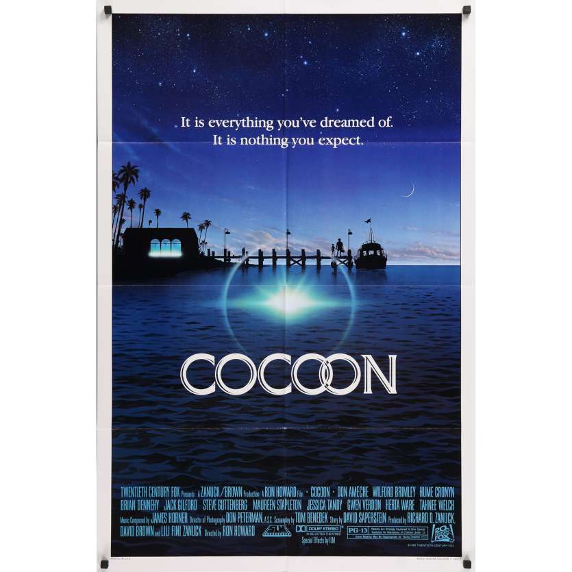 COCOON Movie Poster - 27x40 in. - 1985 - Ron Howard, Don Ameche