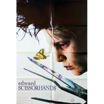 EDWARD SCISSORHANDS Movie Poster Style B - 27x40 in. - 1992 - Tim Burton, Johnny Depp EDWARD SCISSORHANDS Movie Poster Style B - 27x40 in. - 1992 - Tim Burton, Johnny Depp