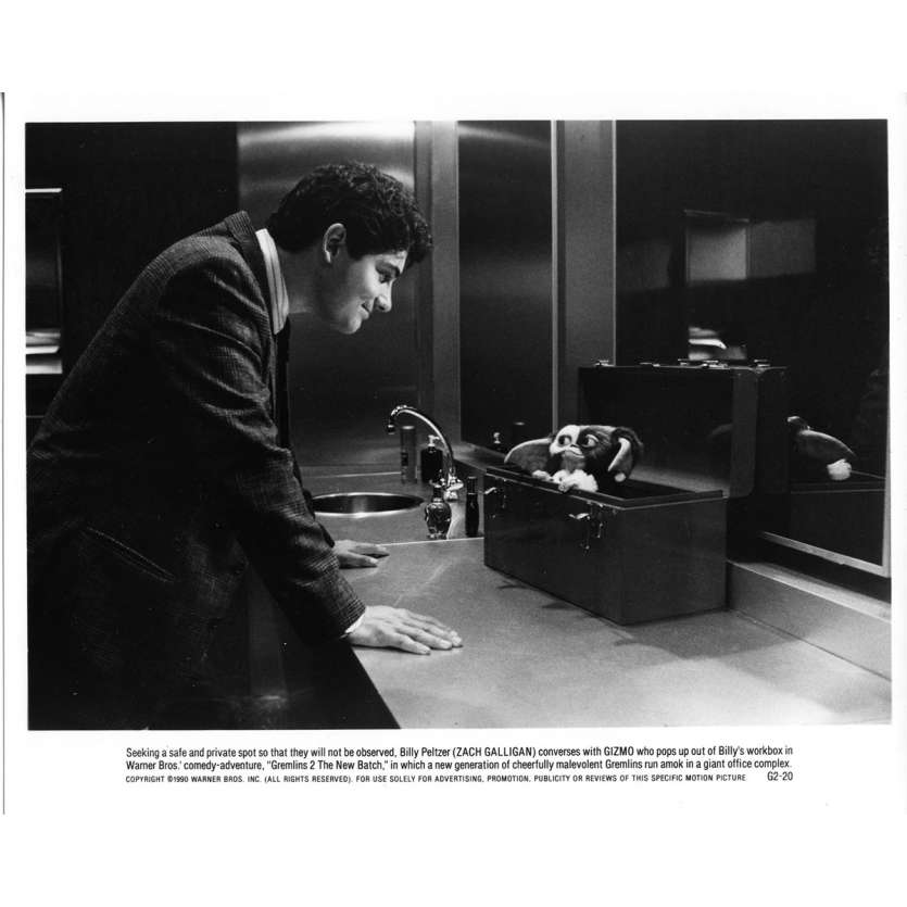 GREMLINS 2 Photo de presse N01 - 20x25 cm. - 1990 - Zach Galligan, Joe Dante