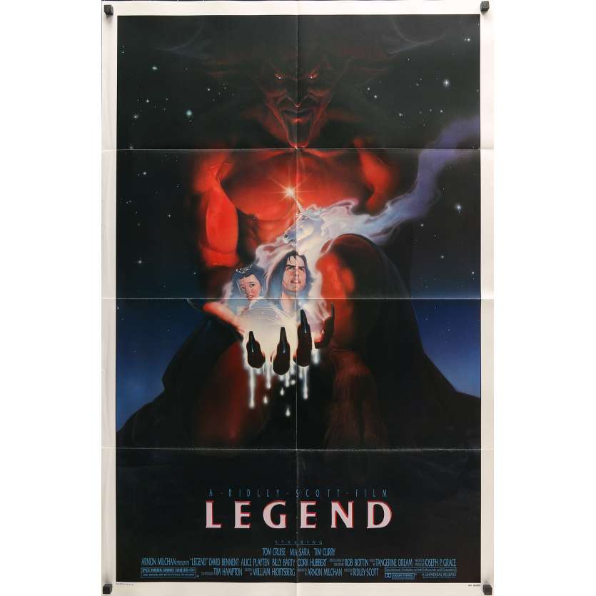LEGEND Affiche de film - 69x102 cm. - 1986 - Tom Cruise, Ridley Scott