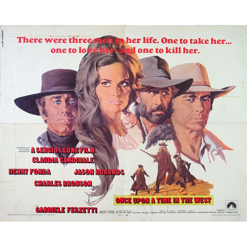 ONCE UPON A TIME IN THE WEST Original Movie Poster  - 21x28 in. - 1968 - Sergio Leone, Henry Fonda