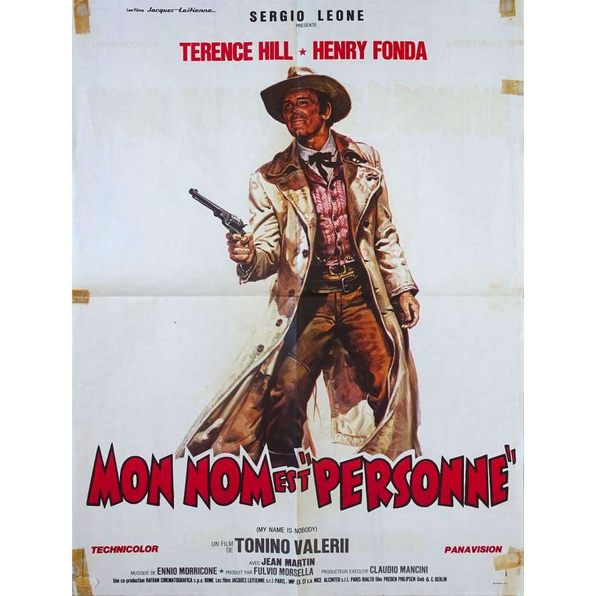 MY NAME IS NOBODY Original Movie Poster  - 23x32 in. - 1973 - Tonino Valerii, Henry Fonda, Terence Hill