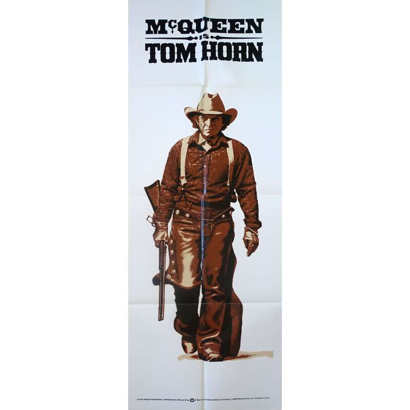 TOM HORN Original Movie Poster  - 23x63 in. - 1980 - William Wiard, Steve McQueen