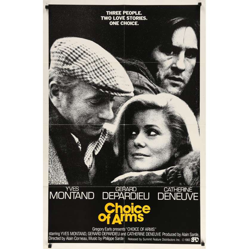 CHOICE OF ARMS Original Movie Poster - 27x40 in. - 1981 - Alain Corneau, Yves Montand, Gérard Depardieu