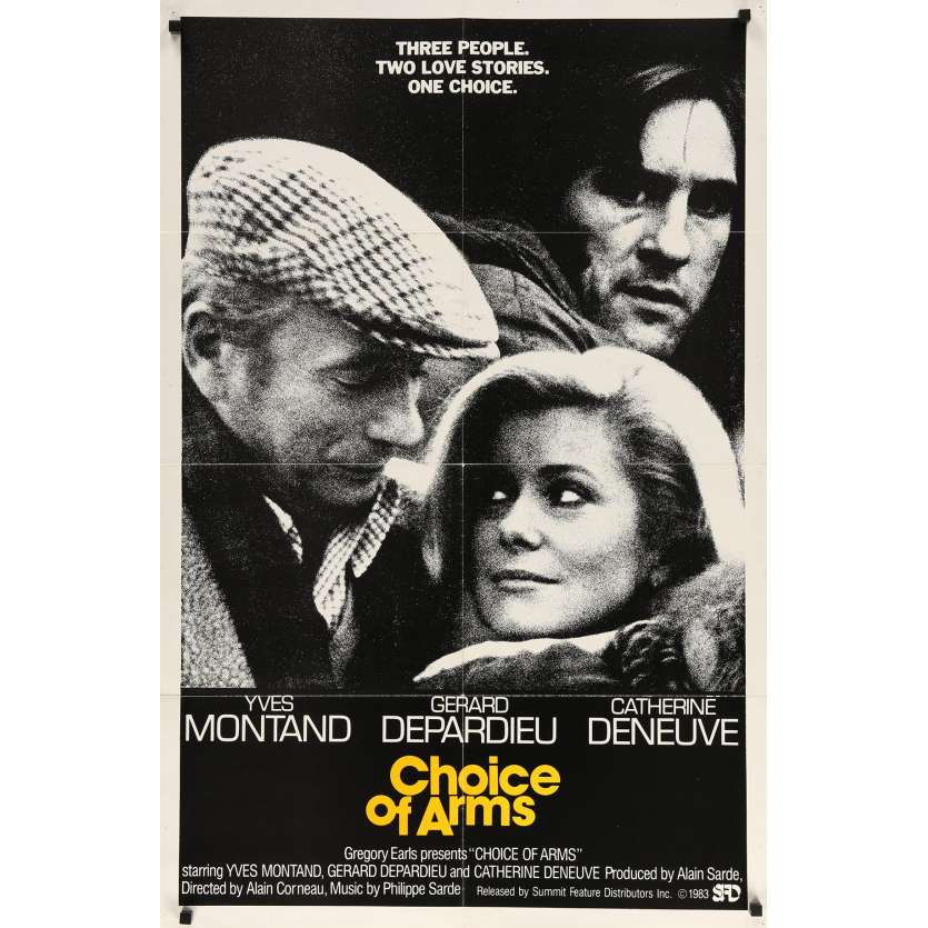 LE CHOIX DES ARMES Affiche de film - 69x102 cm. - 1981 - Yves Montand, Gérard Depardieu, Alain Corneau