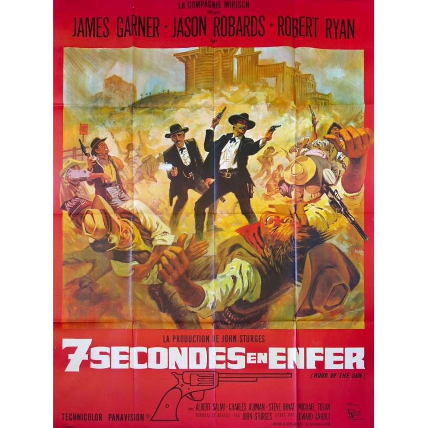 HOUR OF THE GUN Original Movie Poster  - 47x63 in. - 1967 - John Sturges, James Garner