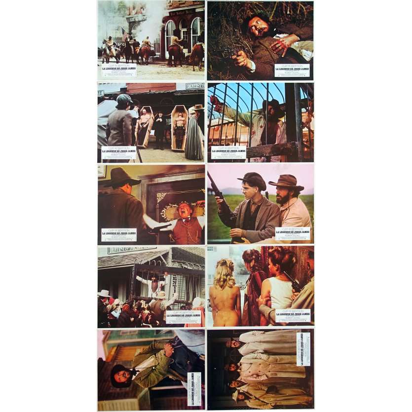 THE GREAT NORTHFIELD MINNESOTA RAID Original Lobby Cards x10 - 9x12 in. - 1972 - Philip Kaufman, Robert Duvall