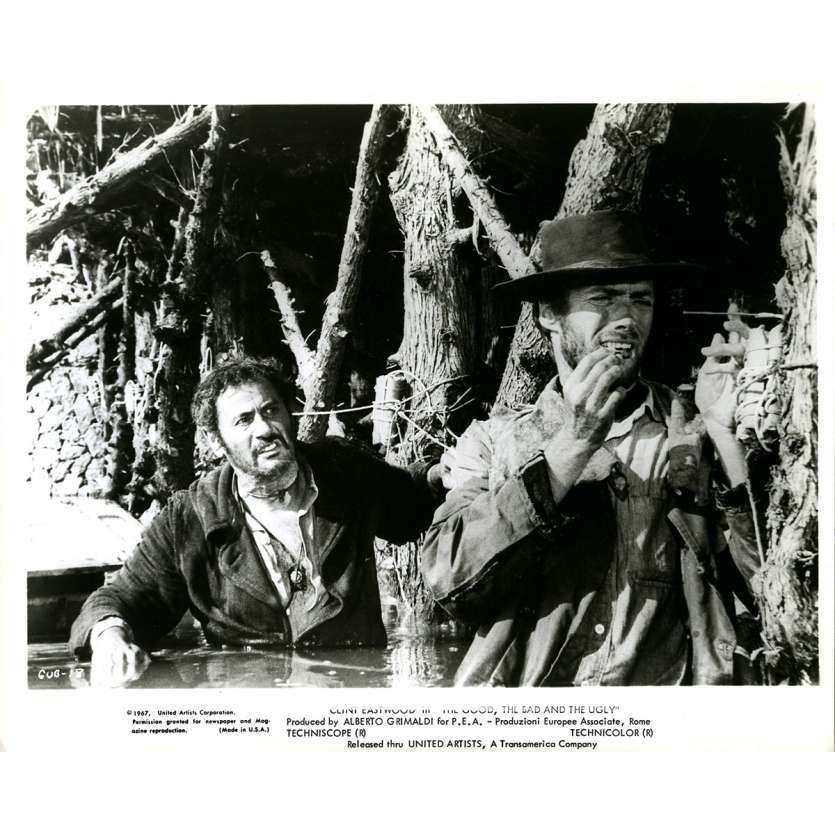 LE BON LA BRUTE ET LE TRUAND Photo de presse GUB-18 - 20x25 cm. - 1966 - Clint Eastwood, Sergio Leone