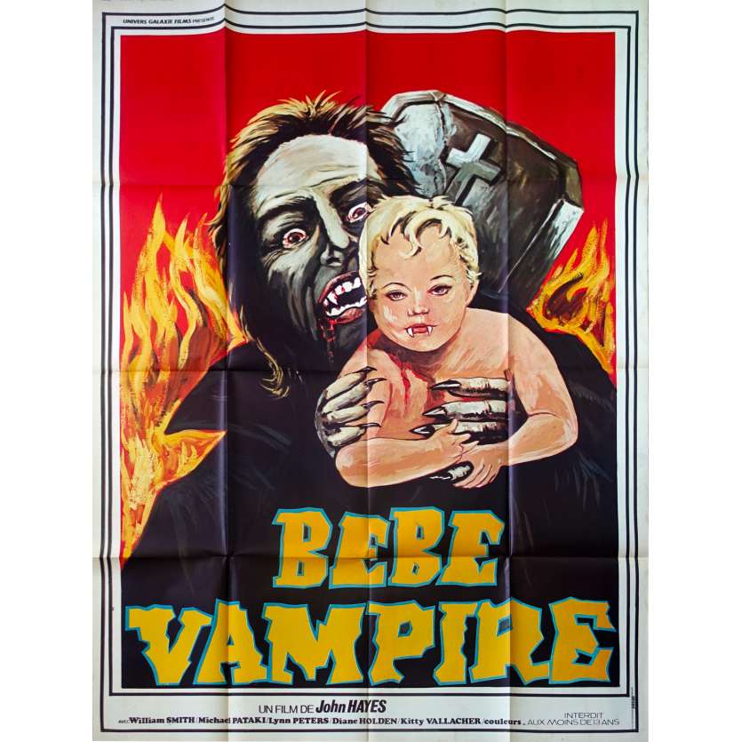 BEBE VAMPIRE Affiche de film - 120x160 cm. - 1972 - William Smith, John Hayes