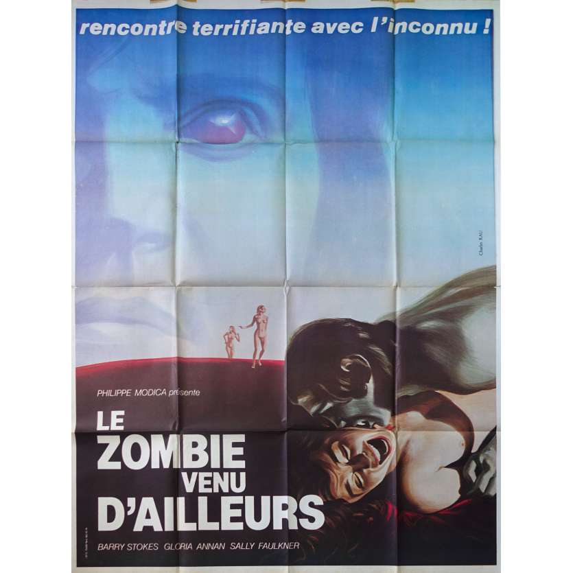 LE ZOMBIE VENU D'AILLEURS Affiche de film - 120x160 cm. - 1977 - Barry Stokes, Norman J. Warren