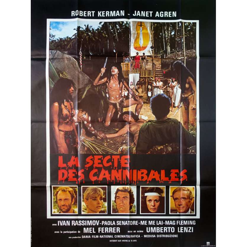 EATEN ALIVE Original Movie Poster - 47x63 in. - 1980 - Umberto Lenzi, Robert Kerman