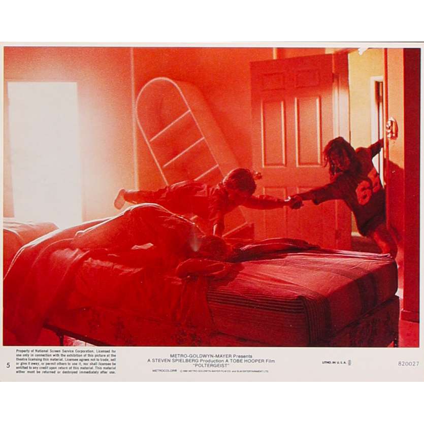 POLTERGEIST Original Lobby Card N5 - 8x10 in. - 1982 - Steven Spielberg, Heather o'rourke