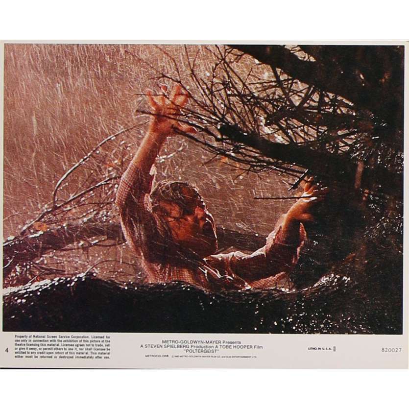 POLTERGEIST Original Lobby Card N4 - 8x10 in. - 1982 - Steven Spielberg, Heather o'rourke