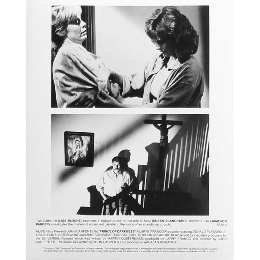 PRINCE DES TENEBRES Photo de presse N05 - 20x25 cm. - 1987 - Donald Pleasence, John Carpenter