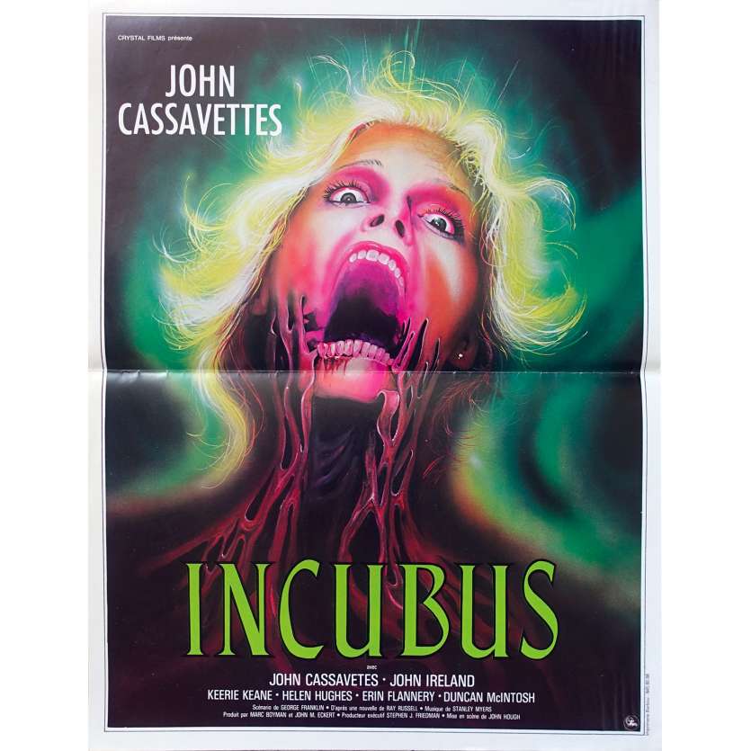 THE INCUBUS Original Movie Poster  - 15x21 in. - 1982 - John Hough, John Cassavetes
