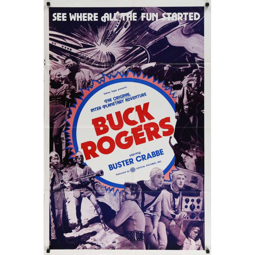BUCK ROGERS  Affiche de film  - 69x102 cm. - R1960 - Gil Gerard, Ford Beebe