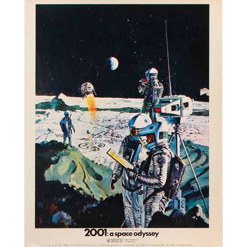 2001 A SPACE ODYSSEY Original Lobby Card Cinerama N01 - 8x10 in. - 1968 - Stanley Kubrick, Keir Dullea