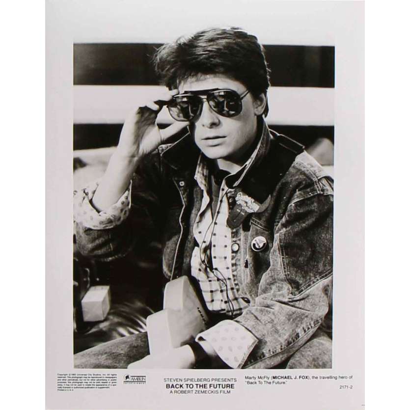 RETOUR VERS LE FUTUR Photo de presse 2171-2 - 20x25 cm. - 1985 - Michael J. Fox, Robert Zemeckis