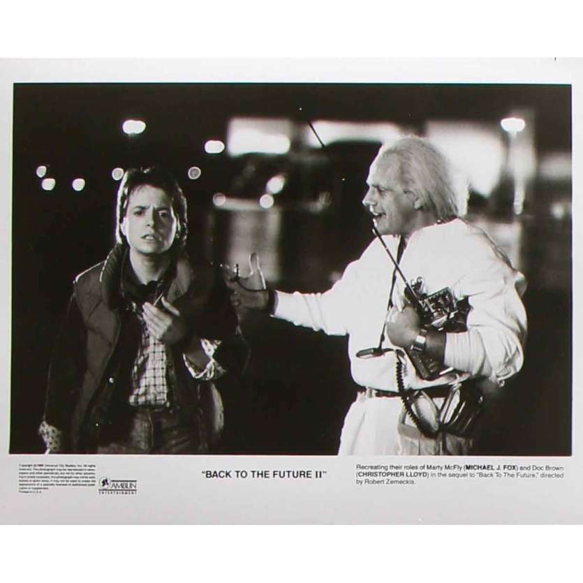 RETOUR VERS LE FUTUR 2 Photo de presse  - 20x25 cm. - 1989 - Michael J. Fox, Robert Zemeckis