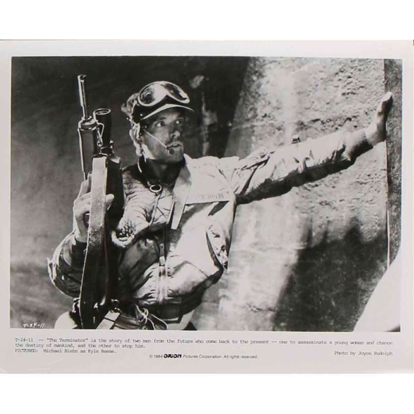 TERMINATOR Photo de presse T-24-11 - 20x25 cm. - 1983 - Arnold Schwarzenegger, James Cameron