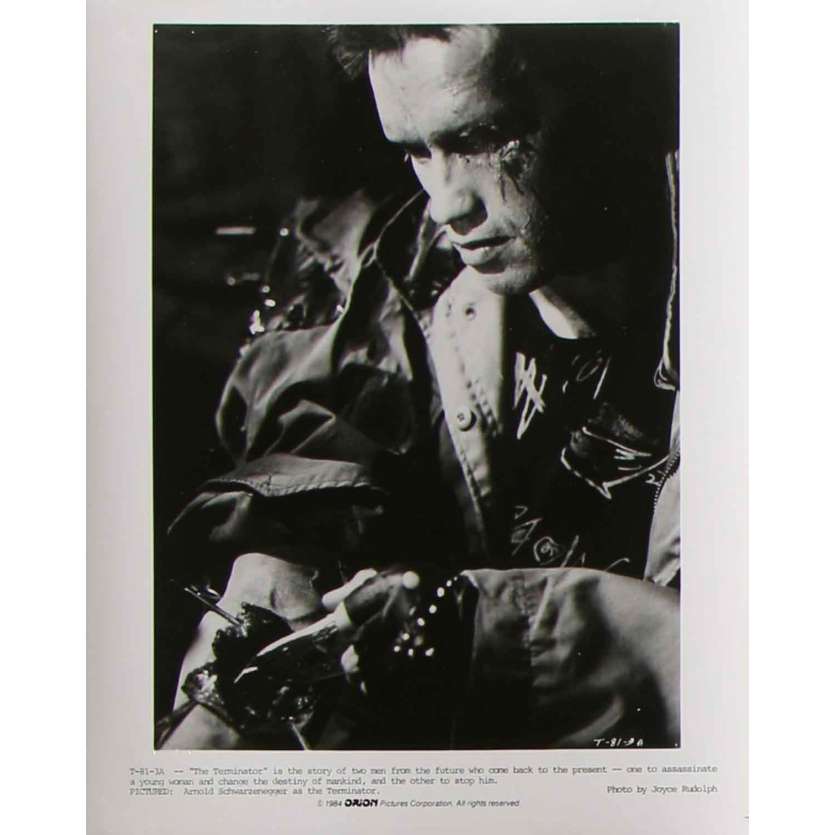 TERMINATOR Photo de presse T-81-3A - 20x25 cm. - 1983 - Arnold Schwarzenegger, James Cameron