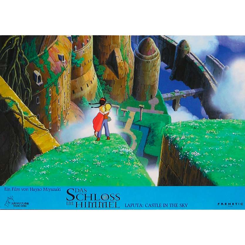 CASTLE IN THE SKY Original Lobby Card N01 - 9x12 in. - 1986 - Hayao Miyazaki, Anna Paquin