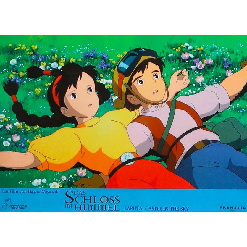 CASTLE IN THE SKY Original Lobby Card N03 - 9x12 in. - 1986 - Hayao Miyazaki, Anna Paquin