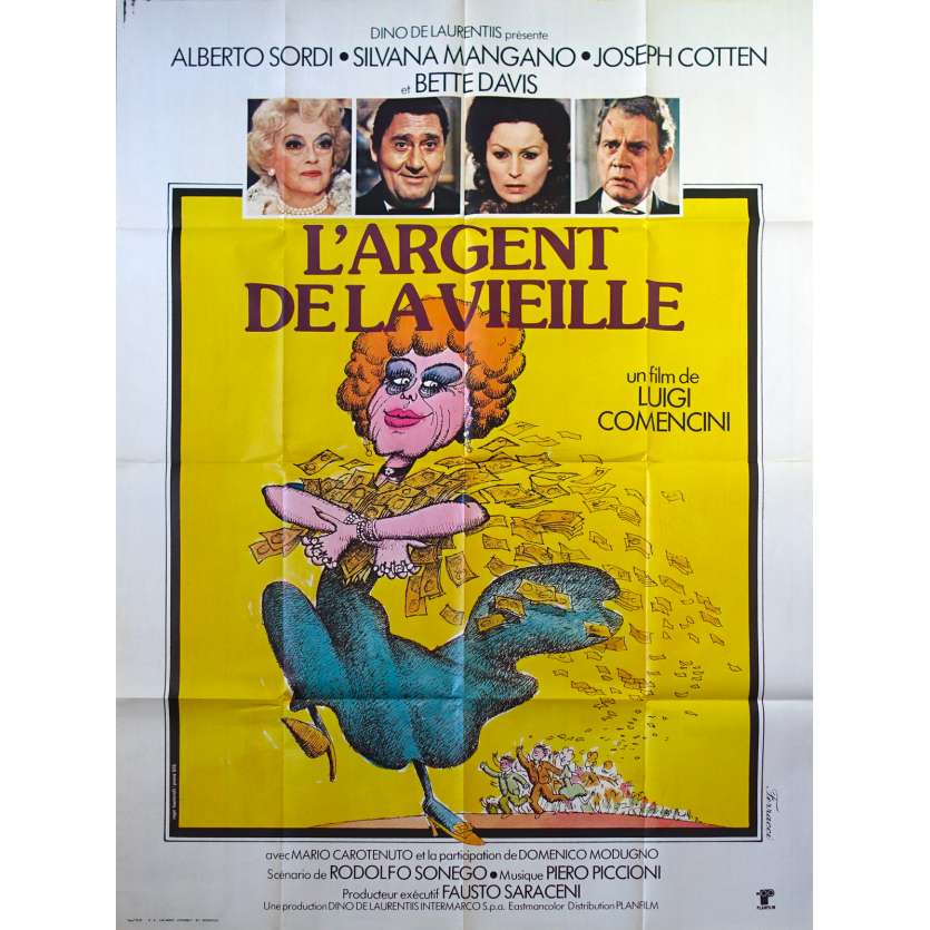 THE SCOPONE GAME French Movie Poster 47x63- 1972 - Luigi Comencini, Alberto Sordi