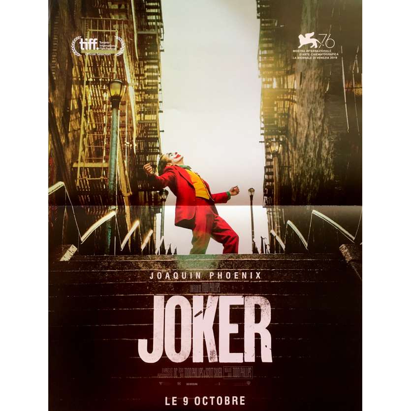 JOKER Affiche de film Originale - 40x52 cm env. - 2019 - Joaquim Phoenix