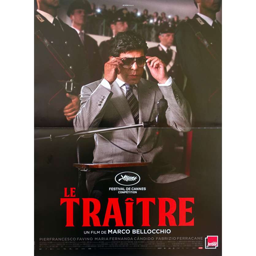 IL TRADITORE / THE TRAITOR Original Movie Poster - 15x21 in. - 2019 - Marco Bellocchio, Pierfrancesco Favino