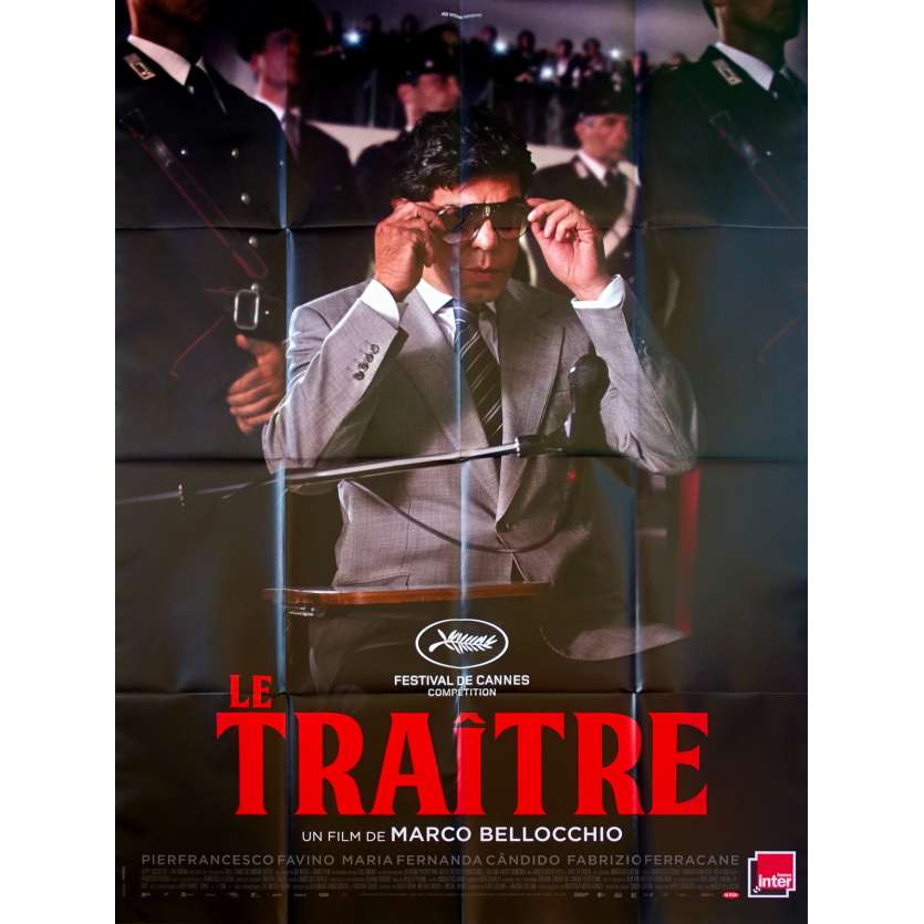 LE TRAITRE Affiche de film - 120x160 cm. - 2019 - Pierfrancesco Favino, Marco Bellocchio