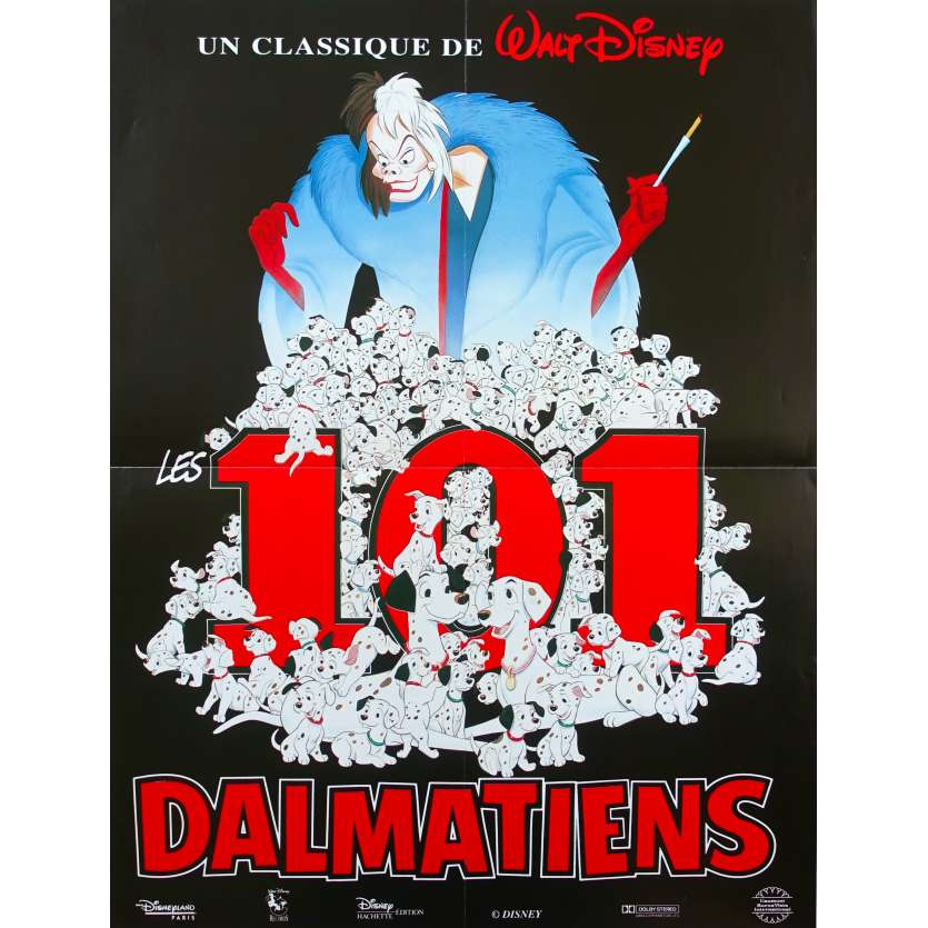 101 DALMATIENS Affiche de film 40x60 - R1990 - Walt Disney Classic