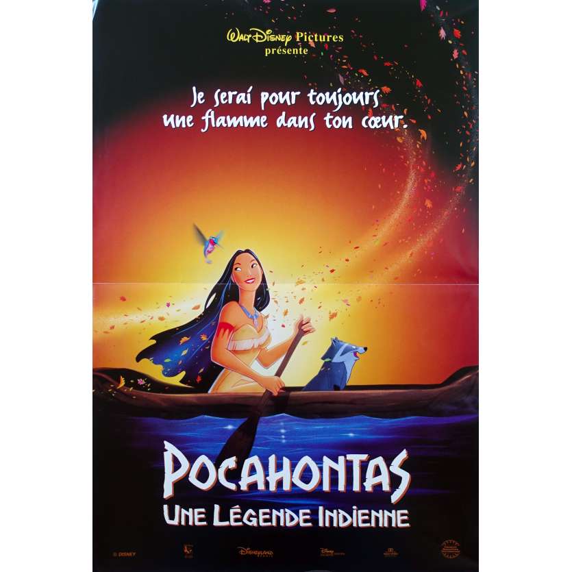 POCAHONTAS French Movie Poster 15x21 '95 Walt Disney Classic